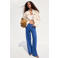 Mango wide leg jeans - blauw