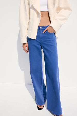 wide leg jeans - blauw