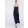 Mango lyocell midi zomerjurk - donkerblauw