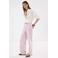 Mango wide leg denim broek - lichtroze