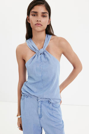 denim top - lichtblauw