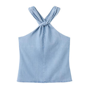 denim top - lichtblauw