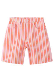 thumbnail: Mango straight leg gestreepte denim short - oranje