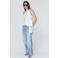 Mango low waist straight leg jeans - mediumblauw