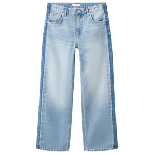 low waist straight leg jeans - mediumblauw
