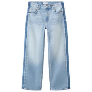 low waist straight leg jeans - mediumblauw