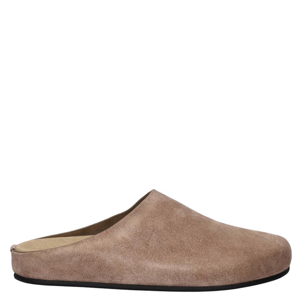 Taupe dames Nelson suède clogs -