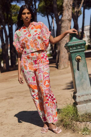 loose fit broek - roze