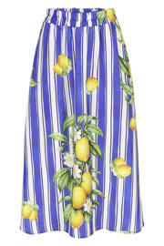thumbnail: LOLALIZA viscose a-lijn rok - blauw