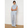 LOLALIZA loose fit broek met plooien - lichtblauw