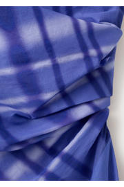thumbnail: Mango geruite midi jurk - blauw