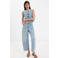 Mango denim top - mediumblauw