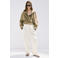 Mango straight leg broek - ecru