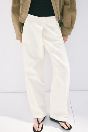 straight leg broek - ecru
