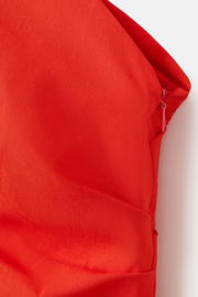 thumbnail: Mango one shoulder viscose jurk - oranje