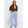 Mango wide leg jeans - lichtblauw