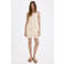Mango korte gehaakte bohemian zomerjurk - beige