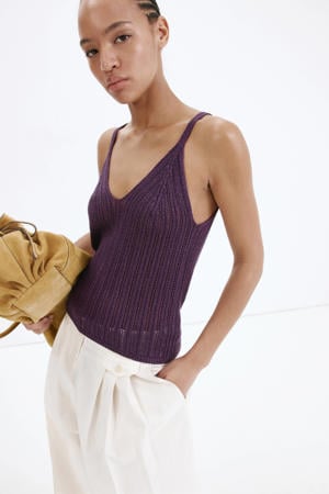top met glitters - paars