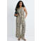 Mango gebloemde jumpsuit - beige