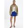 Mango straight leg casual short - blauw