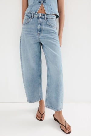barrel jeans - mediumblauw