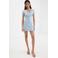 Mango viscose korte rok - lichtblauw