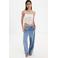 Mango top met borduursels - wit