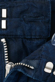 thumbnail: Mango lyocell straight leg broek - donkerblauw