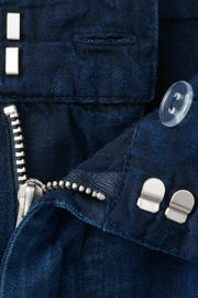 thumbnail: Mango lyocell straight leg broek - donkerblauw