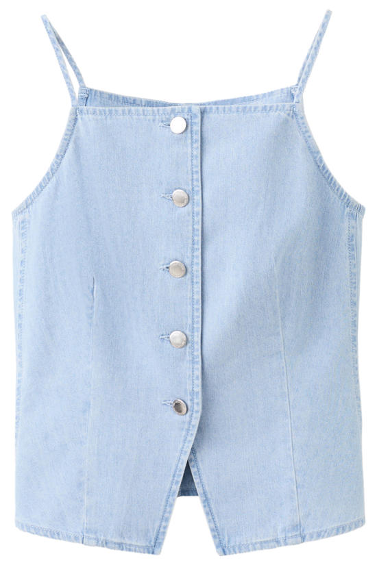 Mango mouwloze tops