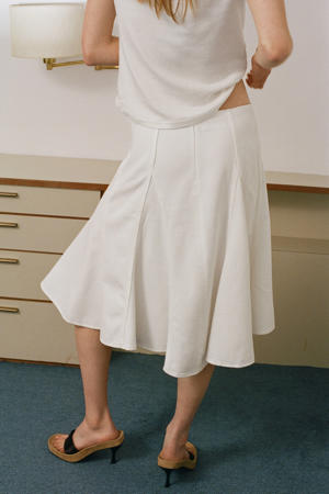 midi rok - wit