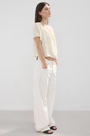 broderie top - ecru