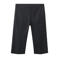 Mango slim fit capribroek met linnen - zwart