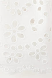 thumbnail: Mango satijnen broderie midi rok - ecru