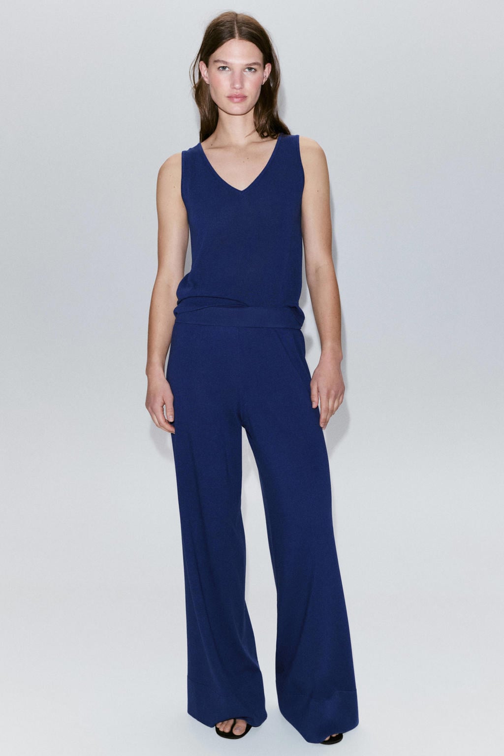 Mango top - donkerblauw