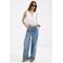 Mango broderie top - wit