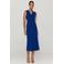 Mango midi jurk - blauw