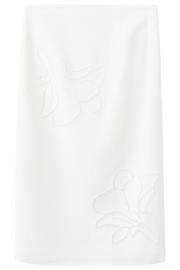 thumbnail: Mango viscose midi rok met linnen - wit