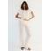 Mango gebreide top - ecru