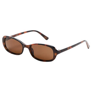 zonnebril met tortoise print donkerbruin
