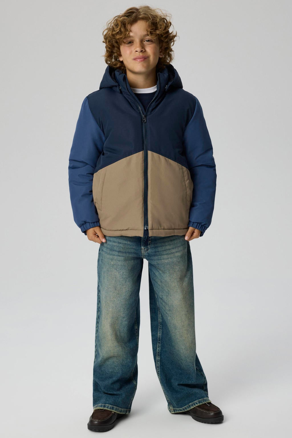 NAME IT KIDS winterjas - blauw