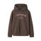 NAME IT KIDS regular fit hoodie met tekst - bruin