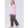 NAME IT KIDS regular fit hoodie met backprint - roze