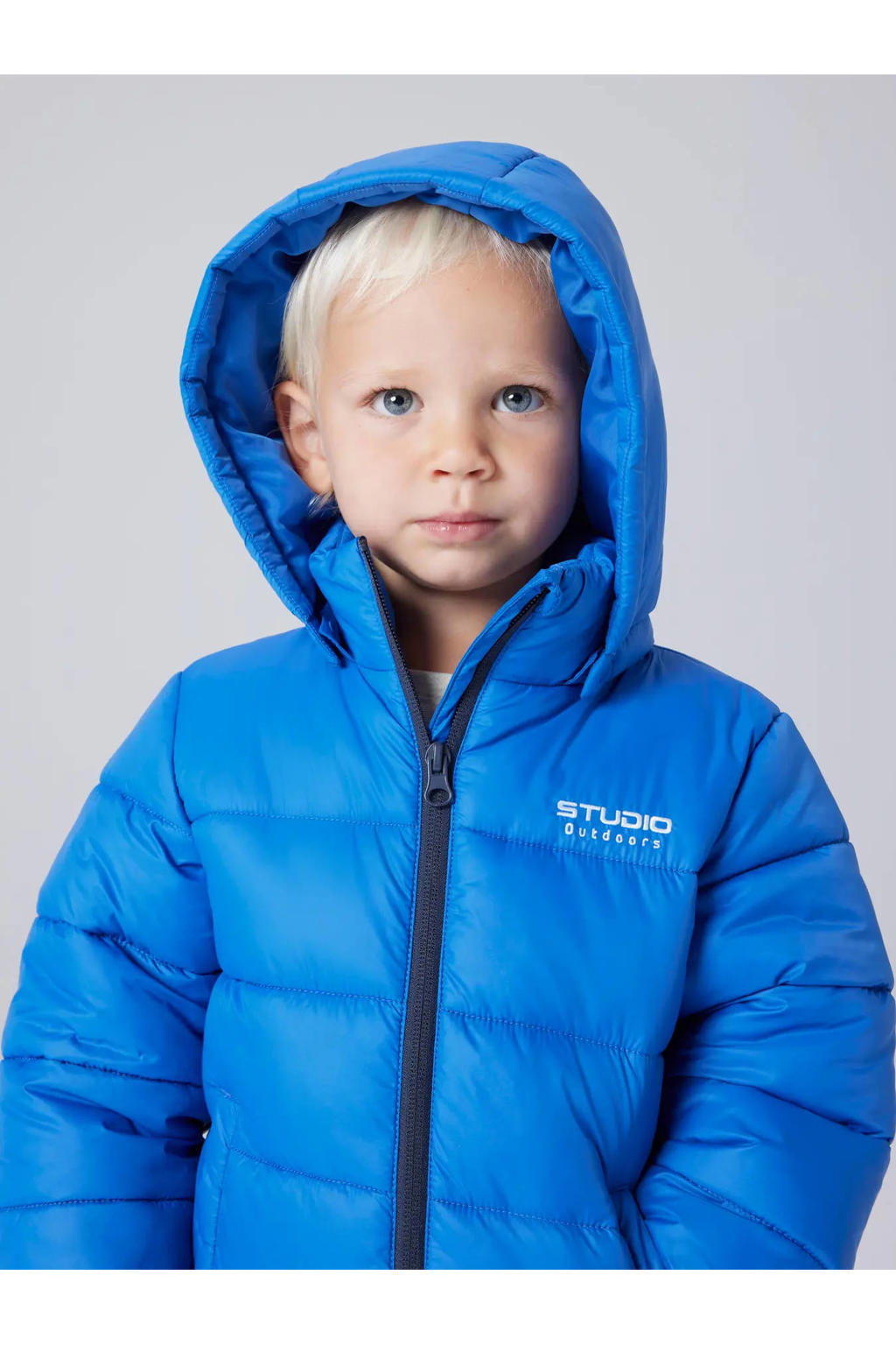 NAME IT MINI pufferjas - blauw