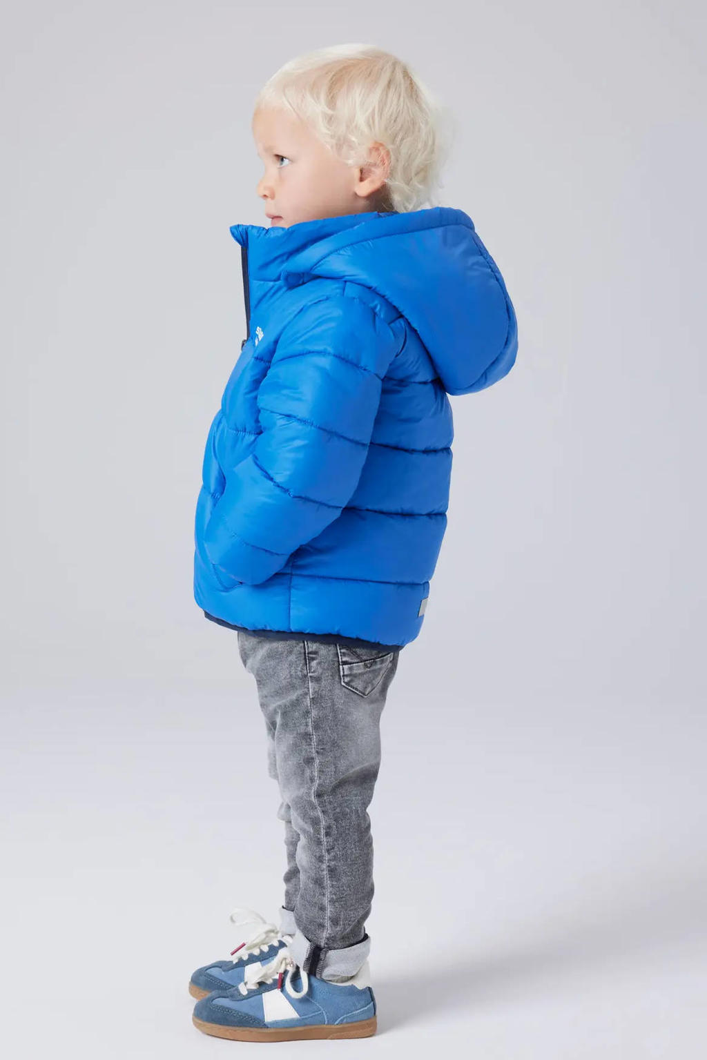 NAME IT MINI pufferjas - blauw