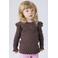 NAME IT MINI slim fit longsleeve met ruches - bruin