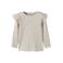 NAME IT MINI slim fit longsleeve met ruches - ecru