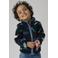 NAME IT MINI fleecevest met print - donkerblauw