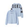 NAME IT KIDS relaxed fit sweater met backprint - lichtblauw