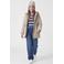 NAME IT KIDS oversized gestreepte trui - blauw